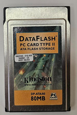 Vintage KIINGSTON 80MB ATA FLASHDISK PC Card Type II DP-ATA for HP 200LX Palmtop picture