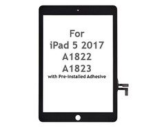 Touch Screen Digitizer Replacement Glass for iPad 5 A1822 A1823 - Black picture