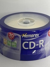 Memorex CD-R 30 Pack 700 MB 80 Minutes 52x Multi Speed New Sealed picture