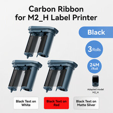 NIIMBOT Compatible M2 Labeling Ribbon Replacement Only for M2 (Blue) 3Rolls picture
