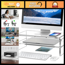 Clear Acrylic Monitor Stand Riser 2 Tier, 5.12