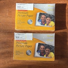 Kodak Premium Picture Paper High Gloss 4 × 6 Inch Two Packs New Sealed 150 Total picture