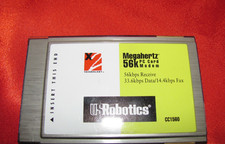US Robotics Megahertz 56k PC Card Modem~CC1560~Used Open Box picture