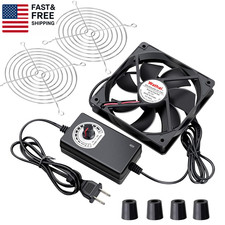 120Mm X 25Mm AC Powered Computer Fan with AC Plug 110V 120V 220V 240V Variabl picture