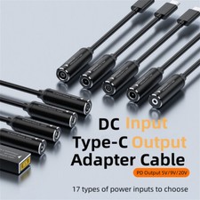 65W PD Power Female DC to Type C Charging Cable Converter USB Adapter 5v 9v 20v picture