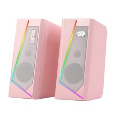 Redragon GS520 Wired 2.0 Stereo RGB Desktop PC Speakers Pink Japan Import picture