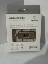 EASYFLASH 3- IN -ONE USB 265 HIGH SPEED FLASH DRIVE FOR IPHONE/PAD/POD NEW picture
