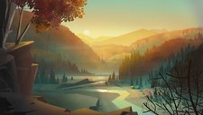 Landscape sunlight nature art river Custom Gaming Mat Desk picture