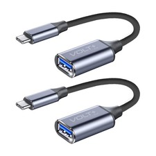 USB to USB C Adapter 3.1 [2 Pack] 5Gbps Cable On The Go usbc to USB Adapter C... picture