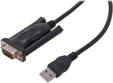 C2G - 5ft TruLink USB to DB9 RS232 Male Serial Adapter Cable Model 26887 picture