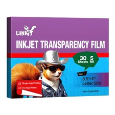 30 Sheets Pintable Transparency Film Acetate Clear Sheets for Crafts 8.5x11 O... picture