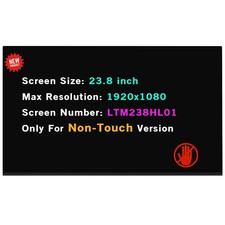 For Lenovo AIO 520-24IKL LCD Screen Display FHD Non-Touch LTM238HL06 23.8