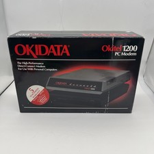 Vintage Okidata PC12P Okitel 1200 External Modem, Brand New In Box picture