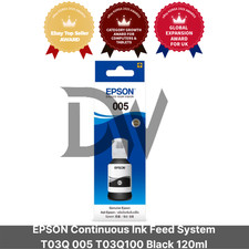 EPSON Continuous Ink Feed System T03Q 005 T03Q100 Black 120ml Express / Genuine picture