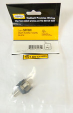 F-Coax Connector Keystone Hubbell Snap-Fit SFFBX - Black picture