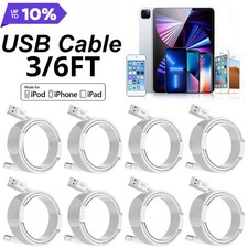 USB Data Sync Cable Fast Charging Cord Lot For iPhone 14 13 12 11 Pro Max XR 8 7 picture