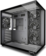 Y6 PC Case, Pre-Installed 4 Non-LED Fans, ATX Mid Tower Case, Computer Case with picture