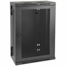 Tripp Lite SmartRack 18U Patch-Depth Wall-Mount Rack Enclosure Cabinet picture