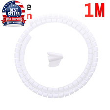 2M/1M Flexible Spiral Cable Organizer Cable Wire Winder Protector Computer Cord  picture