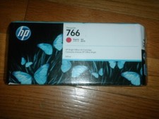 2023 GENUINE HP 766 300ml MAGENTA INK CARTRIDGE P2V90A DESIGNJET XL 3600 MFP NEW picture