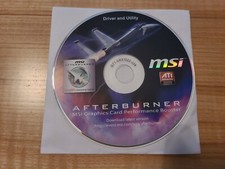 AFTERBURNER MSI GRAPHICS CARD software for Windows OS CD-ROM picture