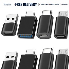 USB to USB C Adapter 8-Pack, Type-C Female to USB Male Converter for Laptop picture
