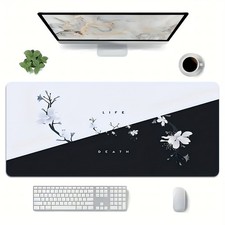 Large Extended Rubber Gaming Mouse Pad with Non-Slip Base – Life and Death The picture