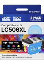 Sheengo LC596XL Ink Cartridges 4 Pack For Brother MFC J4355DW J4555DW J4557DW picture