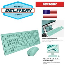 Macally Wireless Keyboard and Mouse Combo for Mac, Bluetooth Multi-Device, picture