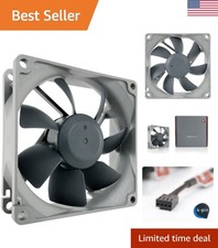 High Performance 80mm Desktop Cooling Fan - 4-Pin PWM, 53.3 m³/h Flow picture