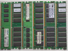 (6 Total) MEMORY MODULES, (Five) 512MB MEMORY MODULES, (One) 2GB MEMORY MODULE. picture