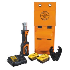 Klein Tools BAT207T234H Battery-Operated Cable Crimper, O+ Die Head, 4 Ah picture