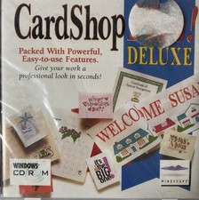 CARD SHOP PLUS DELUXE CD ROM SOFTWARE picture