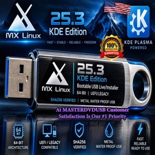 MX-Linux 25.3 KDE Bootable USB Live/Installer | 64-Bit | SHA256 Verified picture