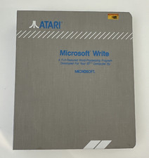 Vtg 1980's Atari Microsoft Write Wood Processing Program for MEGA & ST Computers picture