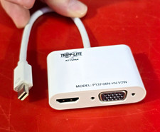 Tripp Lite Keyspan Mini DisplayPort to HDMI/VGA Adapter P137-06N-HV-V2W New Open picture