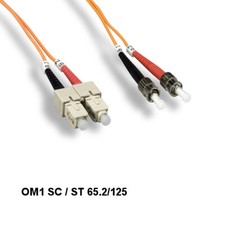 10PCS Kentek 3m OM1 SC to ST Multi-Mode Fiber Optic Cable 62.5/125 Duplex ATM picture