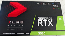 PNY XLR8 GeForce RTX 3060 12GB GDDR6 Graphics Card - Tested Working - Boxed picture