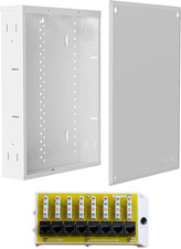 Legrand  20” Structured Media Enclosure + 8-Port Cat6 Network Interface Module – picture