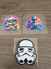 Star Wars Bundle Decal Set 3pc Raised Full Color UV DTF 3in picture