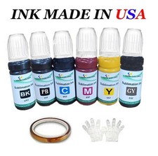 VC DYE Sublimation Refill Ink Bottle set for 552  T552 for ET-8500 ET-8550 picture