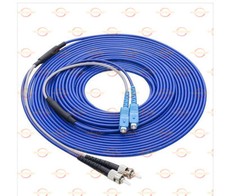 200M Armored Fiber Cable SC UPC to ST UPC SM 9/125 Duplex Fiber Optic Patch Cord picture