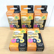 Casio TR-18BK-3P Disc Title Printer Ink Ribbon Cassette Black 3 Pack 5 Boxes 15P picture