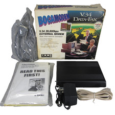 Vintage Boca Bocamodem V.34 28,800bps External Modem Data Fax picture