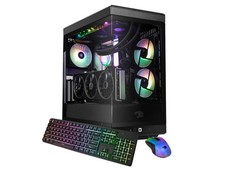 iBUYPOWER Y40 PRO Black Gaming PC Desktop - AMD Ryzen 9 9900X - NVIDIA GeForce R picture