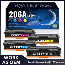 206A Toner Cartridges with Chip 4Pack for 206X MFP M255 M283fdw M283cdw Printer picture
