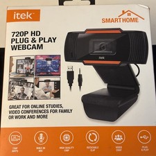iTek Smart Home HD 720P Plug and Play Webcam w/ Built-in Microphone - 30fps picture