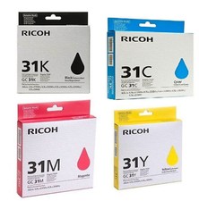 Ink Cartridge Set 405688 GC31K 405689 GC31C  405690 GC31M 405691 GC31Y B C M Y picture