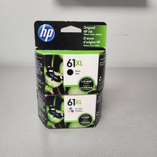 Genuine New HP 61XL Combo Black & Color Ink Cartridge Exp 2023 picture