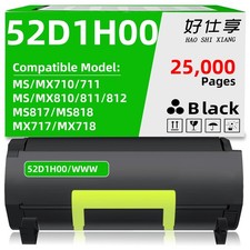 62D1H00 Toner Cartridge Compatible for Lexmark MX710 MX711 MX810 MX811 MX812 picture